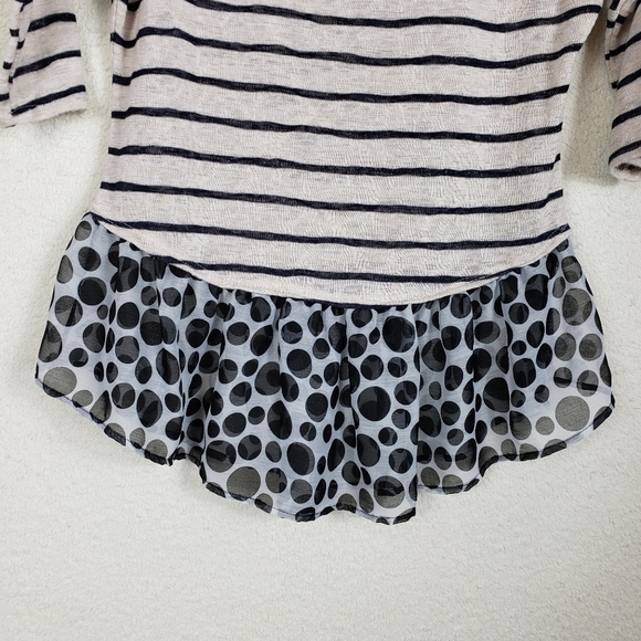 J mode usa cute striped poka dot shirt - Picture 3 of 6